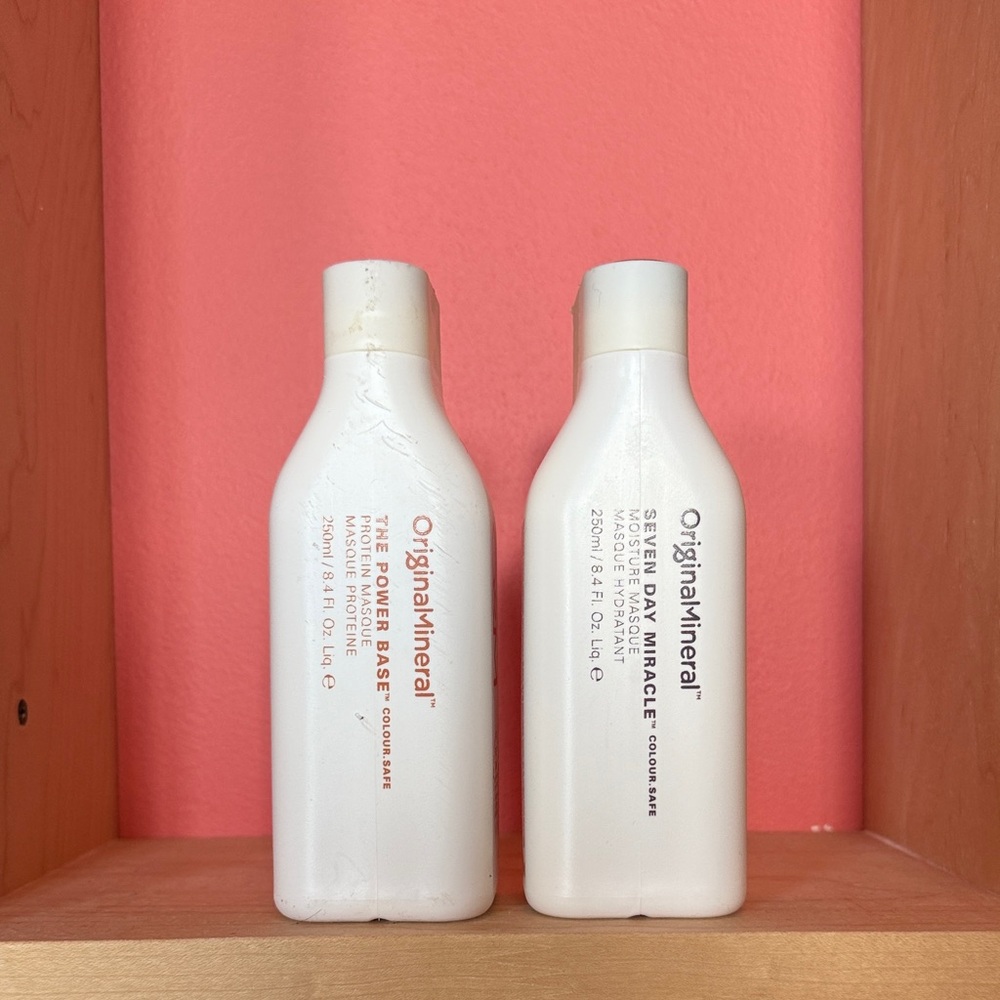 O&M the powerbase protein mask/seven day miracle moisture mask